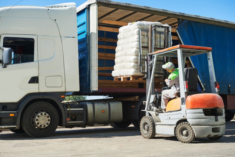 Fork Lift loading truck